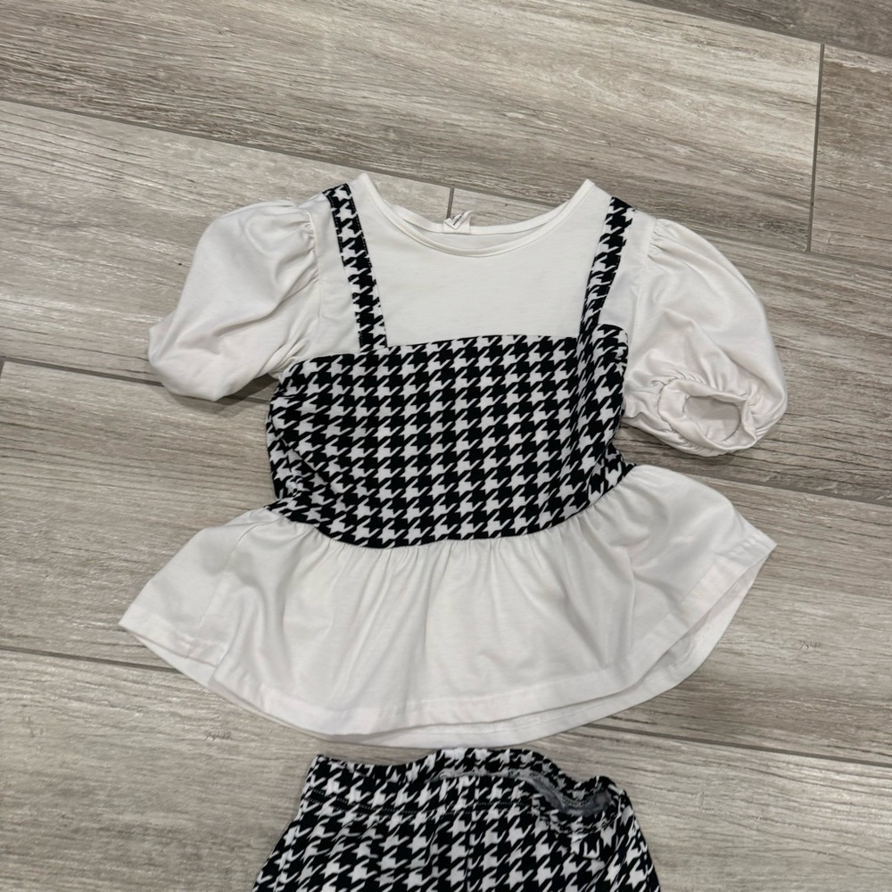 Black & White houndstooth Set size 8 - Picture 10 of 16